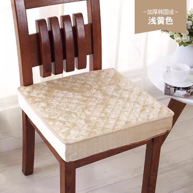 榻榻米坐垫加厚学生记忆棉海绵椅子垫冬季可拆洗毛绒中式凳子垫子