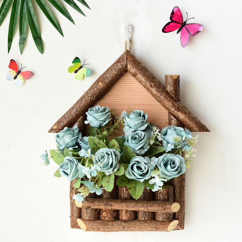 田园创意墙面装饰餐厅仿真植物墙壁挂件客厅背景墙上酒吧壁挂饰品