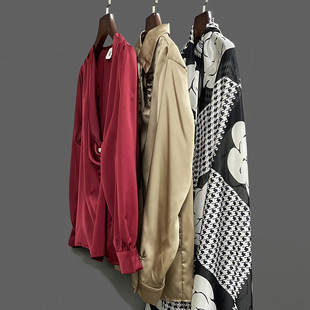 饰品摆件样板房女士衣柜组合套装 托盘酒红色样板间衣帽间 北欧软装