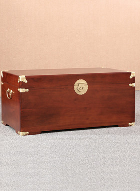 樟木箱 香樟木东阳箱子素面香樟木储物衣箱 香樟木字画收纳箱子