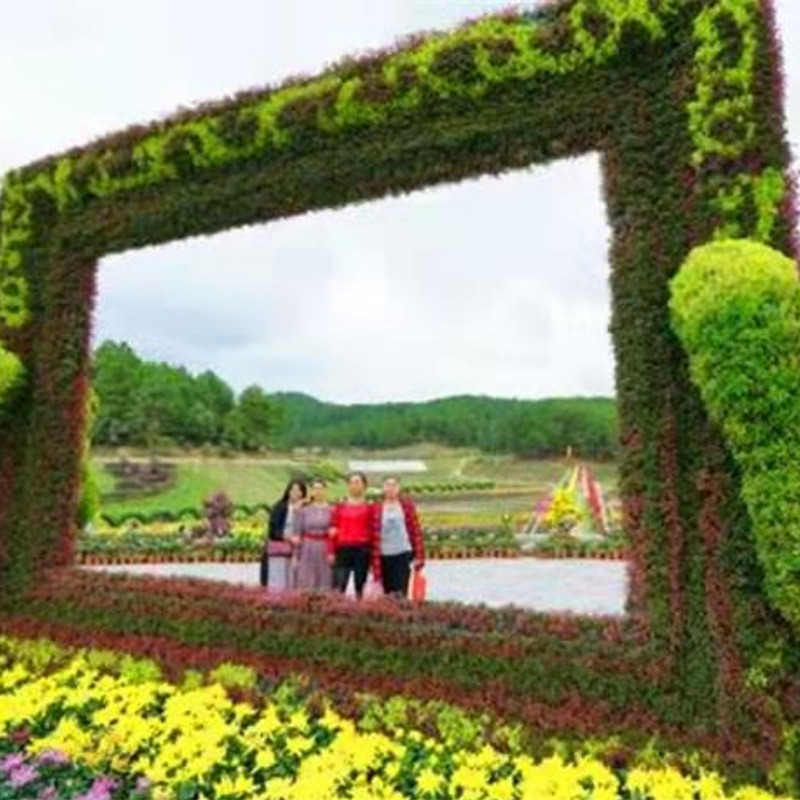 海边露营风民宿场景造型网红打卡点装饰相框户外景区布置拍照道具