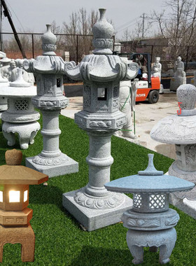 定制石灯灯笼石园林日式韩式庭院石灯青石石灯加工厂