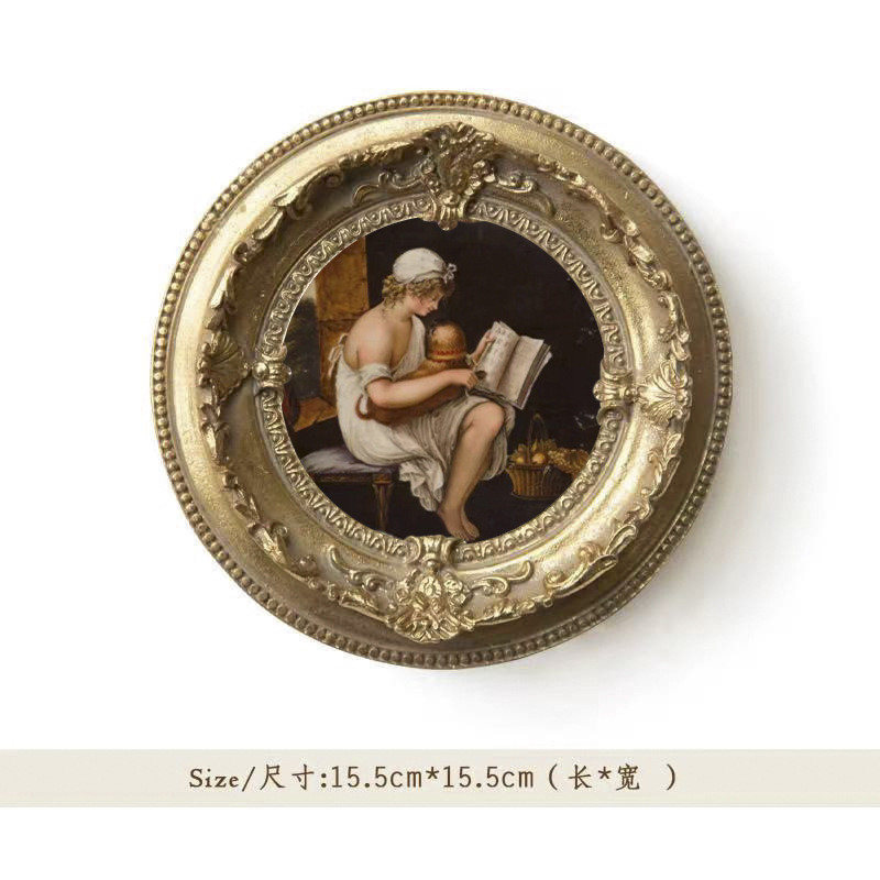 法式轻奢客厅沙发小众组合挂画美式背景墙艺术餐厅卧室复古装饰画