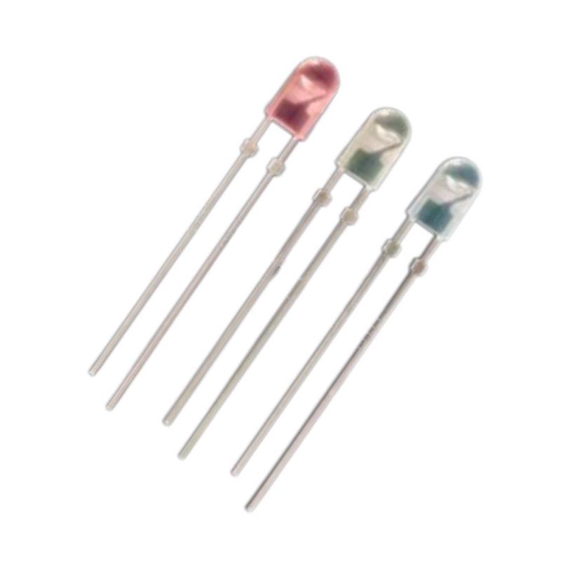 led发绿二极管347椭圆带色短脚红发红黄发黄绿发光显示屏直插灯