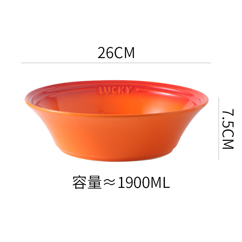 2022年新款10英寸大汤碗釉下彩餐具家用酸菜鱼大容量大碗多用碗