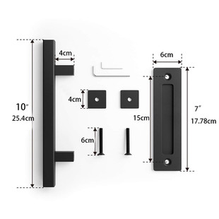 厂家谷仓门h048方形拉手木门室内推拉门移门拉手美式 直供