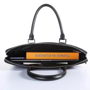 昂特863商务手提帆布文件包会议袋资料袋拉链防水公文包定制logo