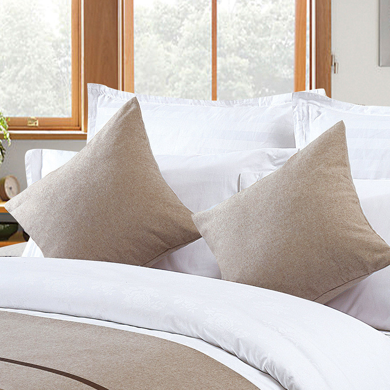 qd4d五星级酒店靠垫羽绒抱枕芯床头大靠背客厅沙发座椅护腰靠枕50