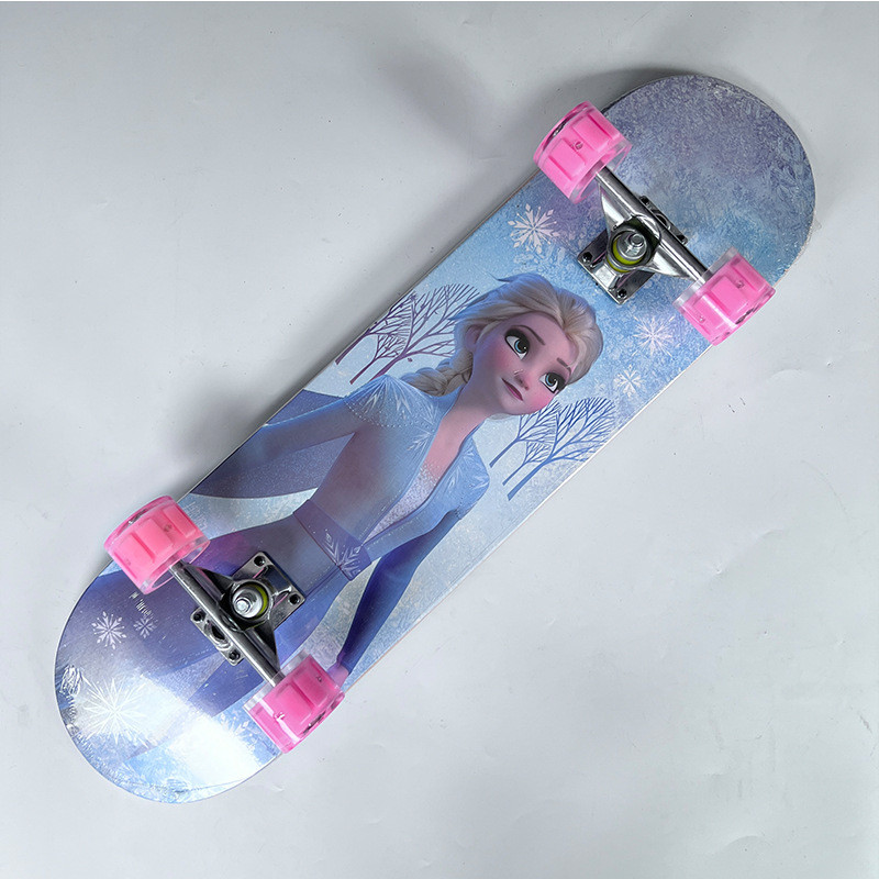 儿童四轮滑板80cm凹板6045pu公路光轮彩砂青少年成人刷街闪双翘板