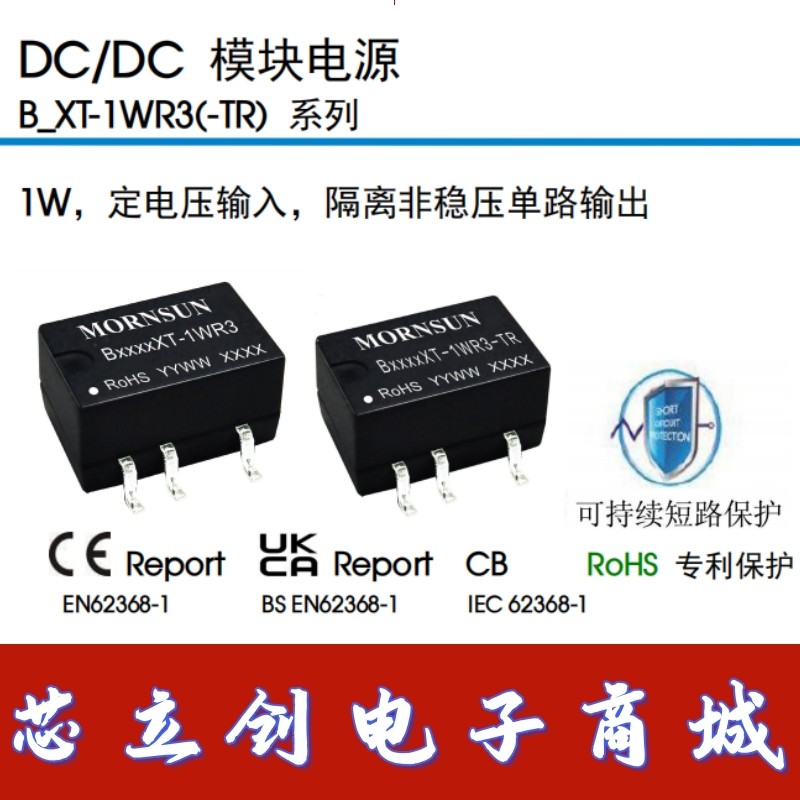 全新正品B0303XT-1WR3/0305/0309/0312/0315/0324 SMD-5P电源模块