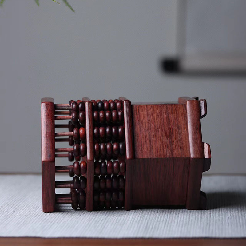 酸枝木笔筒办公室实木中国风开业摆件桌面质实用礼品