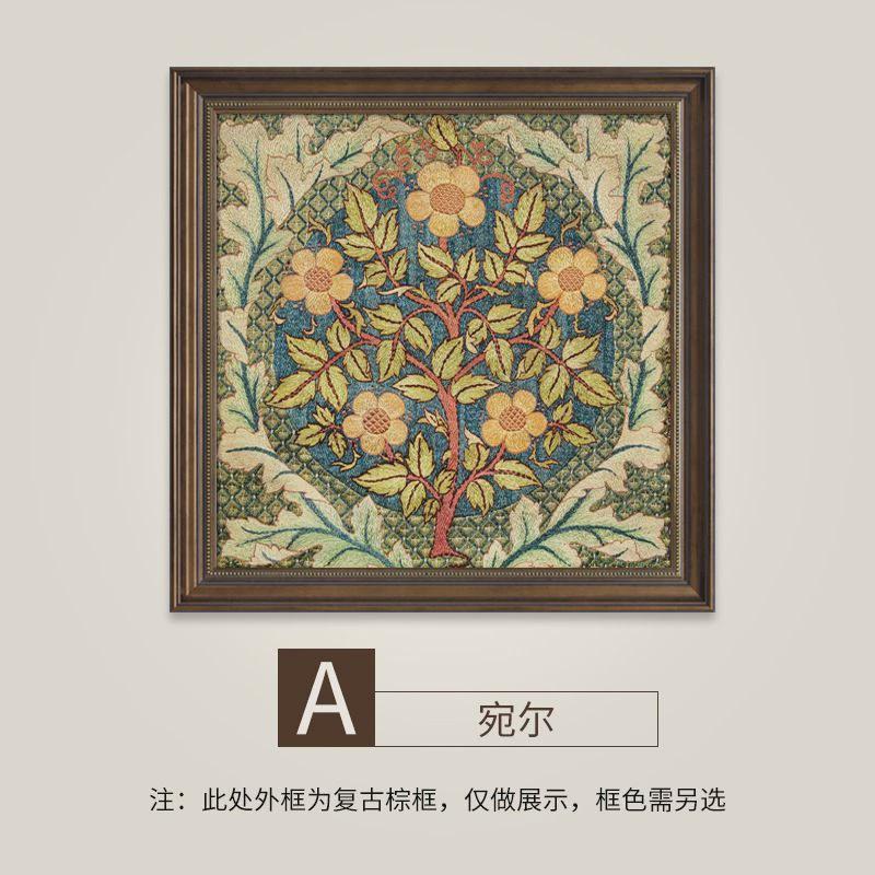 挂画餐厅装饰画欧式壁画餐桌高档复古美式客厅背景墙油画高级感