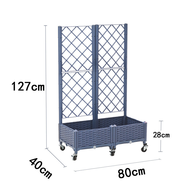 种菜家庭阳台长方形塑料蔬菜专用栅栏花盆新款特大花箱种植箱