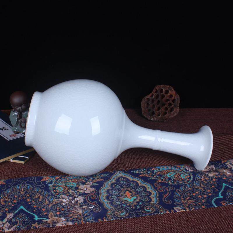 景德镇陶瓷器 颜色釉冰工艺品摆件白色花瓶 时尚简约家饰裂纹,鲜花速递/花卉仿真/绿植园艺,花盆,淘宝优惠券,粉丝福利购,淘宝优惠卷