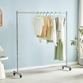 家用简易女装 中岛架 移动晾衣架加粗室内挂衣架落地可店陈列架立式