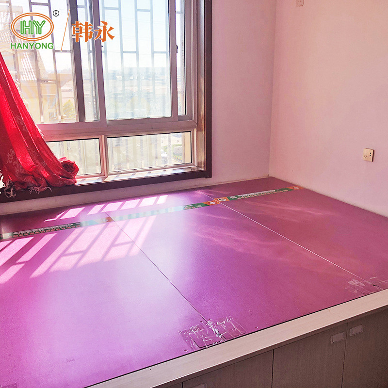 热销厂家销售玫红电热板家用电炕碳纤维可调温电热板电暖炕