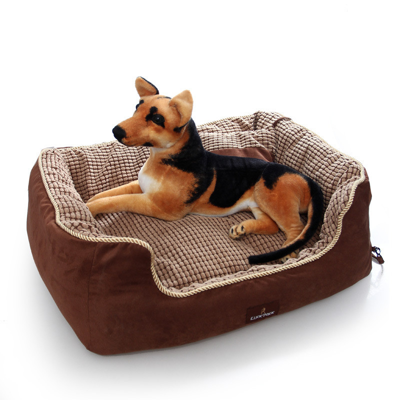 可拆洗狗窝可拆洗猫窝长毛绒睡眠深度圆形保暖垫可拆卸宠物窝狗窝