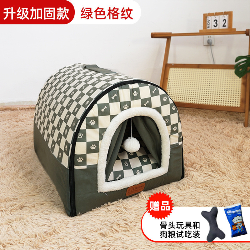 猫窝猫保暖封闭式可拆洗室外猫屋冬天睡觉冬季房子帐篷狗屋狗窝