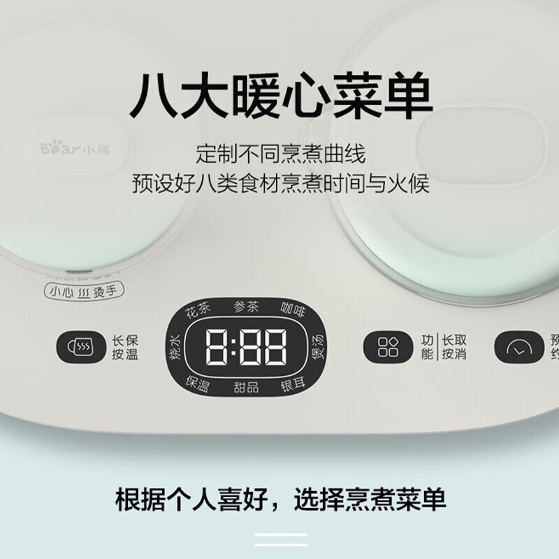 YSH-C06N1养生壶家用办公室mini小型1人玻璃保温暖饮壶