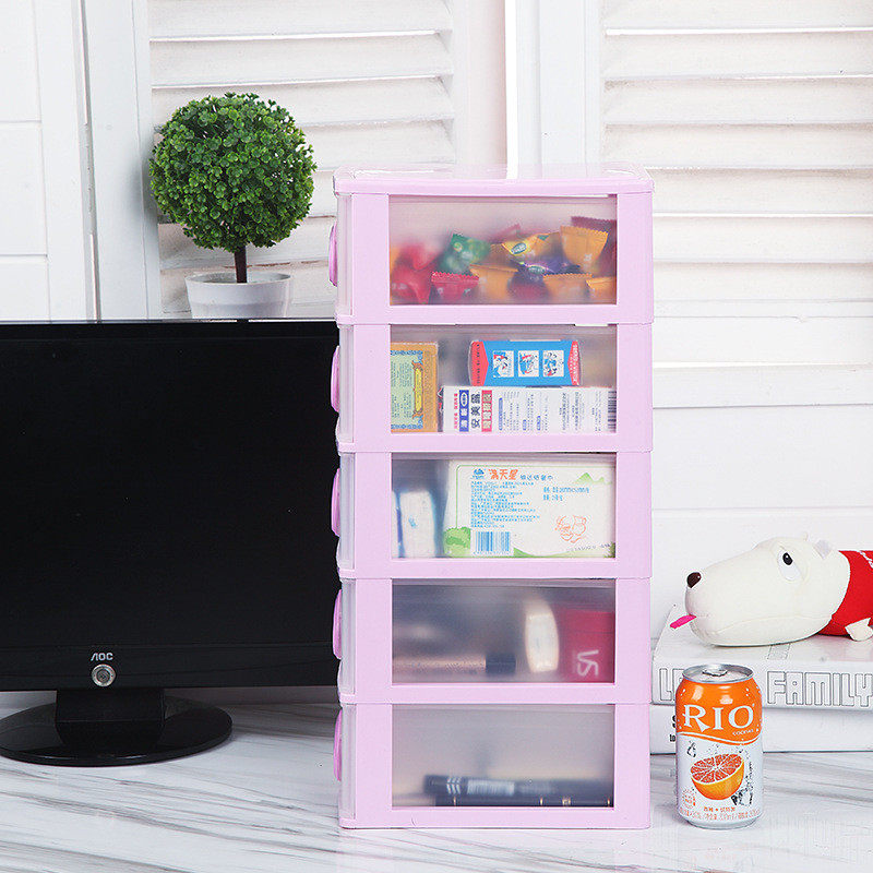 a6l透明办公室桌面收纳盒抽屉式塑整理箱多层桌上a4纸储物柜文件