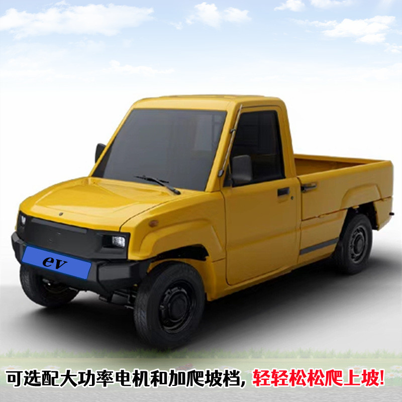 热销四轮电动客货两用两门两座家用代步车厂家供应可配太阳能和增