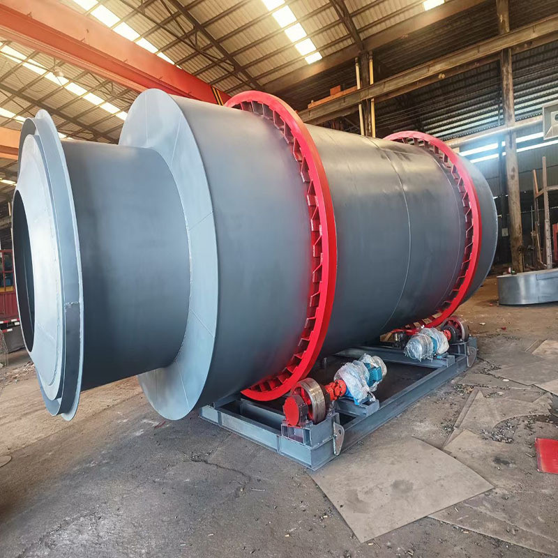 工业铁屑滚筒回程水渣矿粉回转烘干机不锈钢三烘干机烘干机
