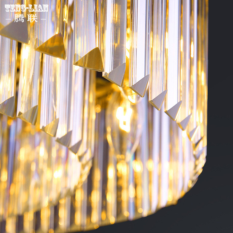 热销客厅灯现货水晶全铜吸顶灯后现代轻奢卧室房间吸顶灯简约书房