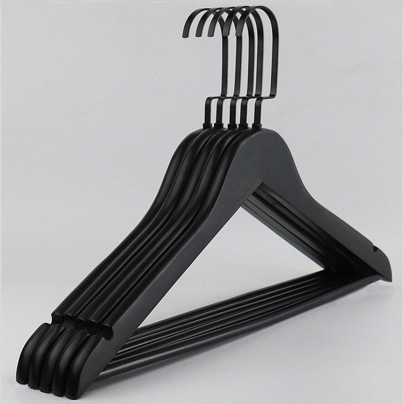 黑色实木衣架防滑晾衣架酒店木质衣挂衣柜家用服装店衣撑子裤架子,收纳整理,木质衣架,淘宝优惠券,粉丝福利购,淘宝优惠卷