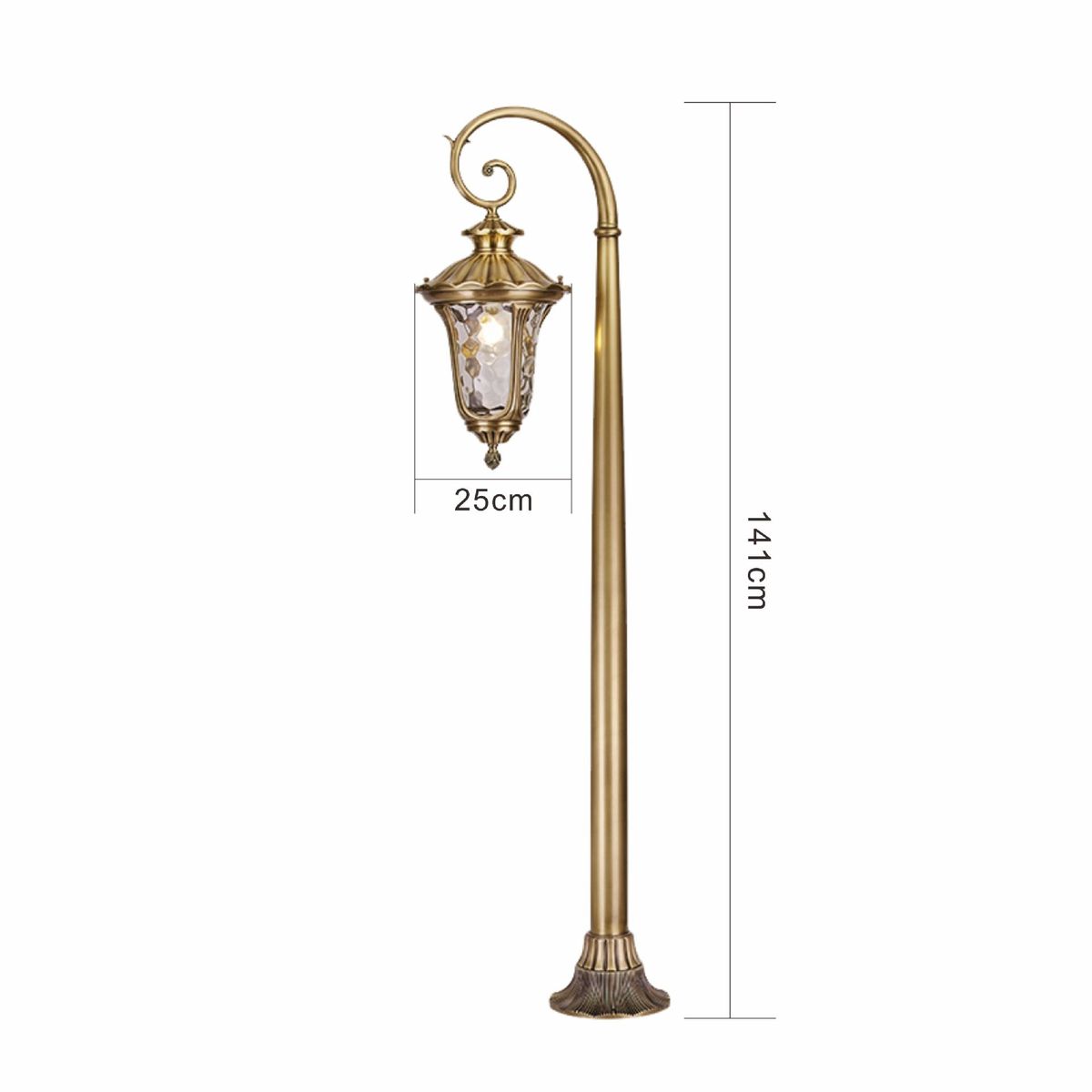 欧式太阳能草坪灯led全铜园林景观灯室外落地灯复古户外庭院灯具