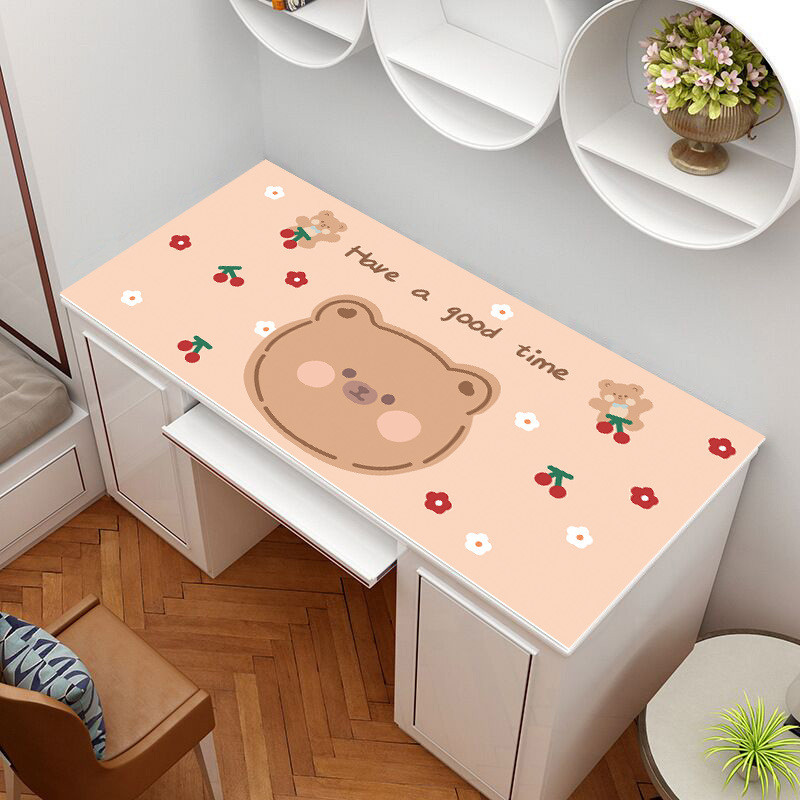 女生宿舍寝室皮革书写电脑垫隔热防冻可擦洗桌垫餐桌布茶几可裁剪