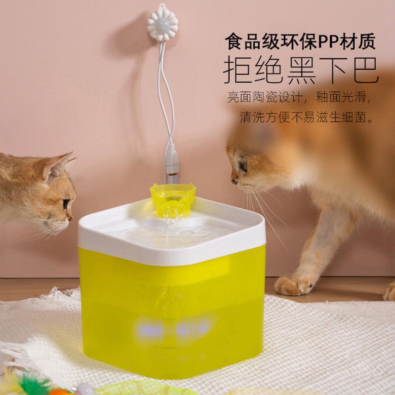 宠物饮水机自动过滤透明猫咪饮水器活水喂猫狗喝水器循环水器