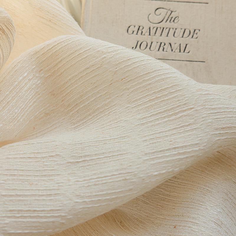 章苏菊亚麻纱帘高级麻纱茶室禅意日式透光不透人棉麻窗帘遮光窗纱