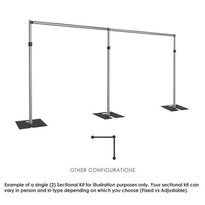 婚庆现货工厂纱幔伸缩背景杆子派对宴会酒店婚礼装饰帷幕窗帘架子