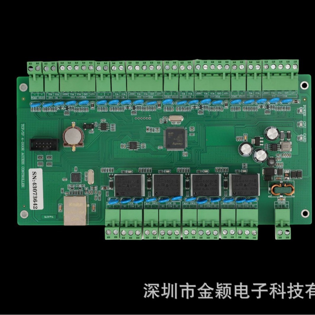 TCP/IP网络联网门禁控制器主板英泽单门双门四门双向控制板