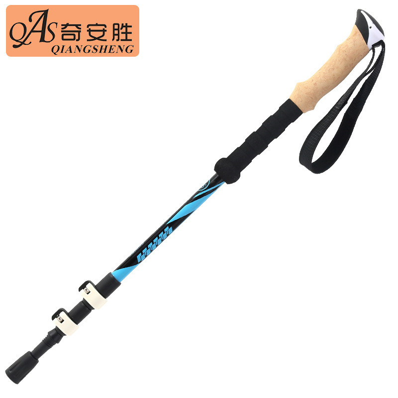 【奇安胜ds8912】铝合金伸缩登山杖杖折叠外锁三节徒步杖健走手杖