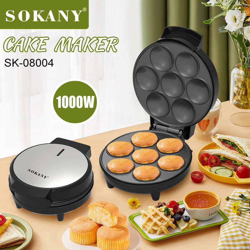 SOKANY08004蛋挞机家用大容量自动控温蛋糕机电饼铛面包机