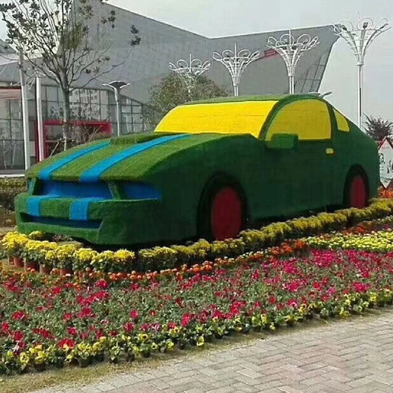 龙年仿真绿雕工艺品装饰五一网红景观摆件大型仿真卡通造型春节