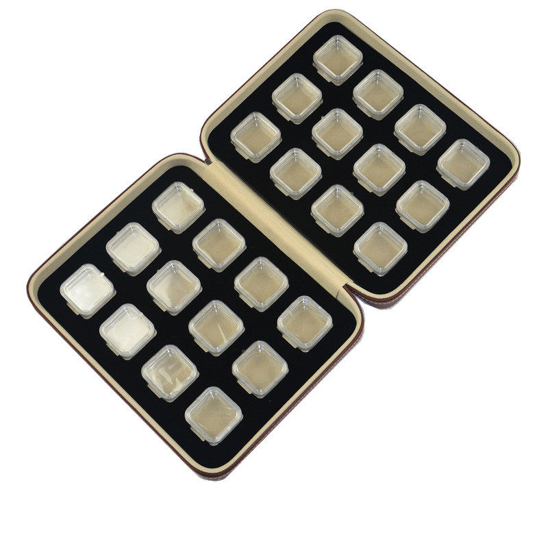 Ювелирная упаковка 透明亚克力悬浮薄膜芯片高弹性膜硅片裸石裸钻展示收纳包装保护盒