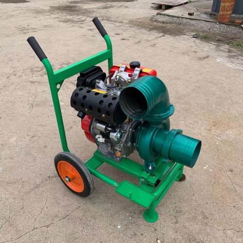 热销14马力手推离心泵移动式6寸排水泵柴油机淤泥水泵