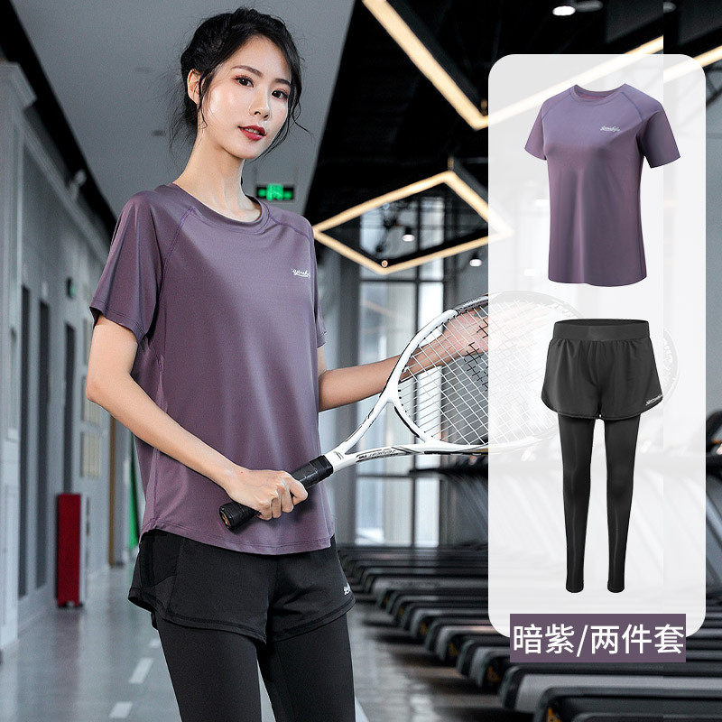 大码速干衣女宽松跑步运动胖健身服普拉提训练t恤瑜伽上衣mm2新款