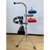 打击乐器木鱼梆子牛铃架子鼓乐队伴奏牛铃奥尔夫音乐教具铃鼓