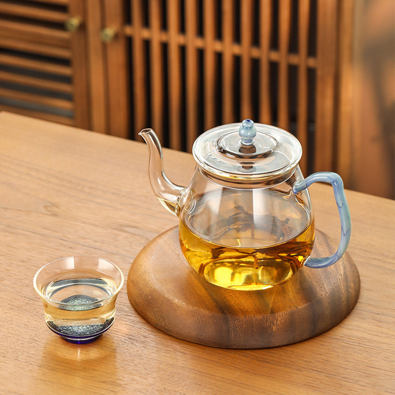 热销禾器凤仪·仕文壶玻璃泡茶壶茶具茶器建议容量:700ml