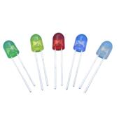 546椭圆带色短脚红发红绿发翠绿发光发蓝led直插蓝二极管