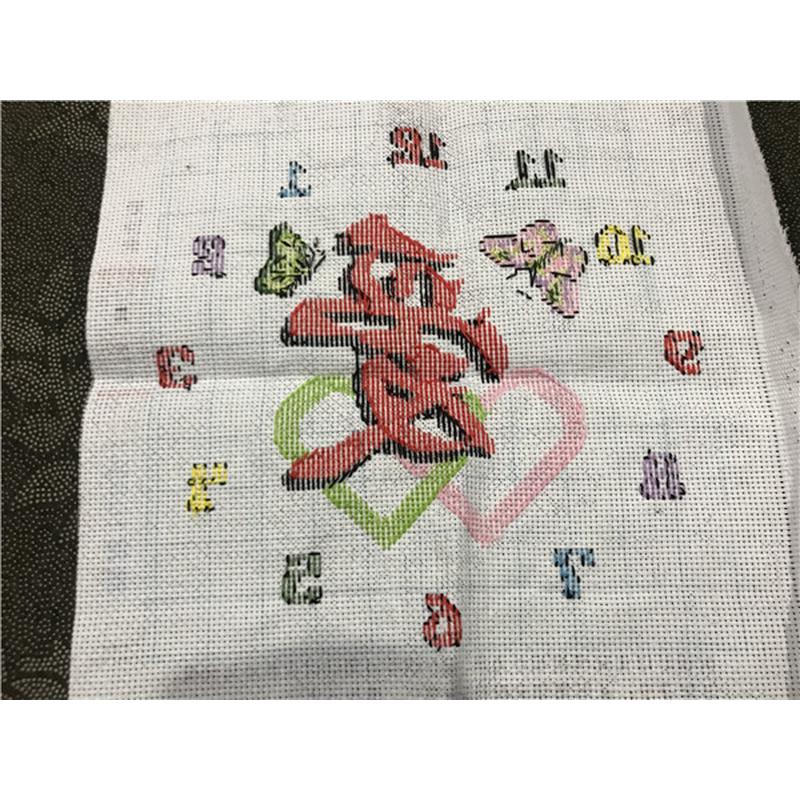 e0pb批发纯手工十字绣成品清新爱心蝴蝶爱情卧室钟表新婚结婚小幅