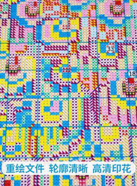 e0pb批发孔雀绣2023新款绣客厅线绣玄关竖版满十字绣大幅手工自己