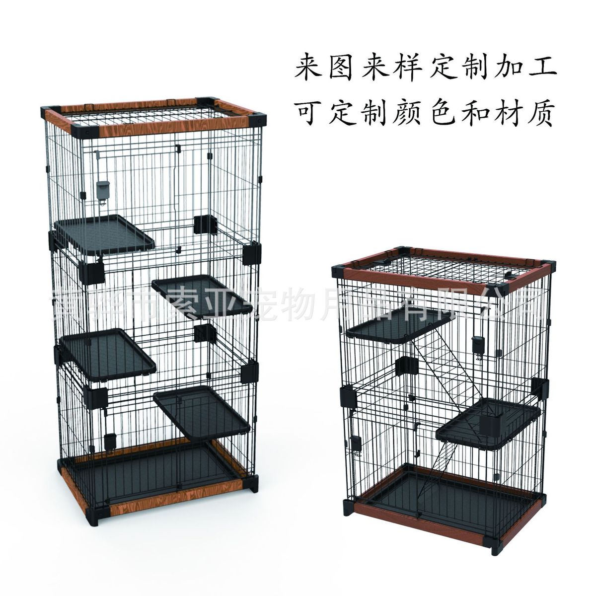 狗笼宠物猫定制木塑笼狗围栏双层三层猫笼猫别墅源头实力工厂