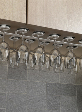 创意蝴蝶红酒杯架悬挂家用橱酒柜杯架香槟杯收纳吊挂高脚杯架倒挂