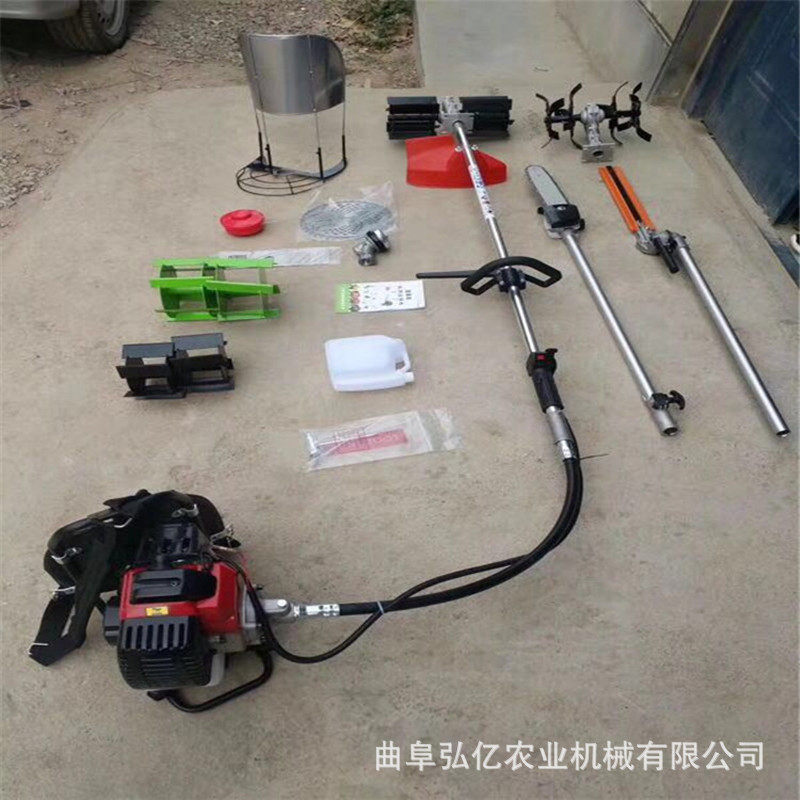 热销批发割灌机割草机菜园果园修枝锄草机四冲程割稻机开荒松土背