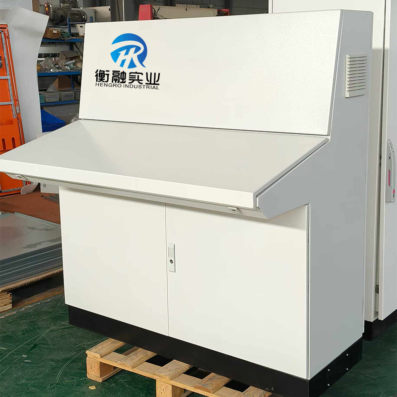 热销仿威图琴式操作台plc触摸屏斜面操作柜控制柜三段式操作台