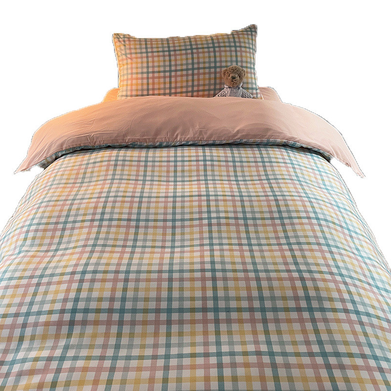 9WOR学生宿舍床上三件套床单六件套高中大学床垫男枕头芯四件被套